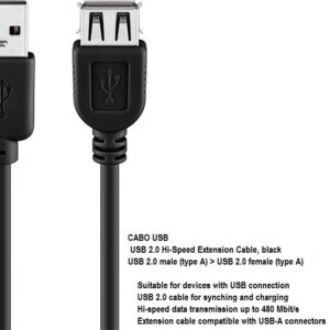 CABO USB 2.0 USB A / USB A 0,3mts - Image 1