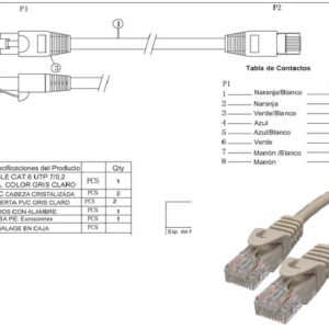 CABO INF.UTP-CAT6 PATCH-7Mt- - Image 1