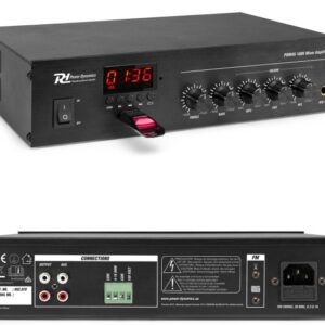 AMPLIFICADOR 45W+LINHA-100V USB/FM/BT - Image 1