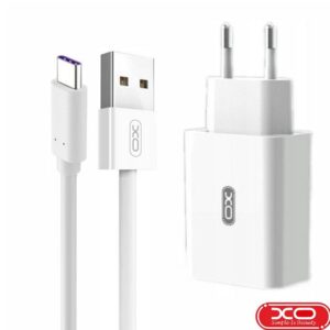 CARREGADOR 230V-USB-A/CABO USB-C18W BRANCO - Image 1