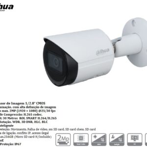 CAMARA BULLET IP 2M-IP-2.8MM IR60M(SD-CAR256M) - Image 1