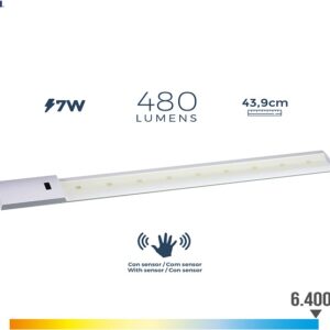 APLIQUE-LED 230V/7W 30cm/6400K/INT.SENSOR - Image 1