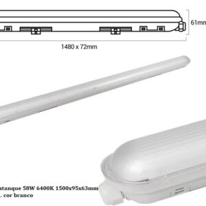 APLIQUE-230V/58W/6400K/150cm/REGUA ESTANQUE - Image 1