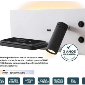 APLIQUE PAREDE STENA7+3W 3000+WIRELESS - Image 1