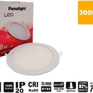 DOWNLIGHT-18W 3000K/200mm REDONDO BRANCO - Image 1