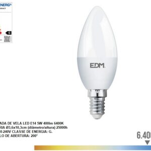 LAMP.LED-E-14 230V 5W 6400K/450L. - Image 1