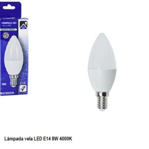 LAMPADA E-14 230V 8W/4000K/VELA - Image 1