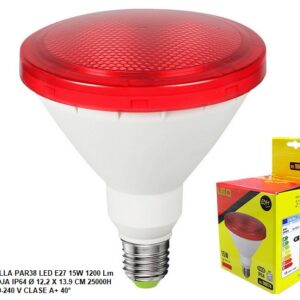 LAMP.LED-230V-E-27-PAR38/15W/VERM.IP65 - Image 1