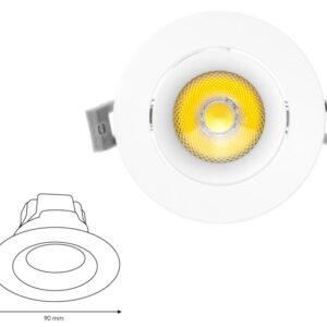 DOWNLIGHT 230V-7W-4500K 72mm REDONDO - Image 1