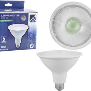 LAMPADA E-27 230V 18W VERDE(PAR-38) - Image 1