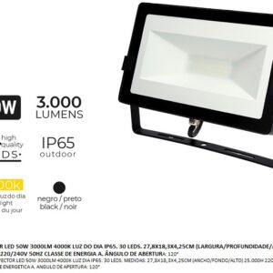 PROJECTOR LED 50W 4000K/IP65/BLACK - Image 1