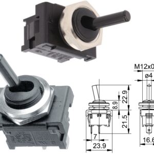 INTERRUPTOR 6A250V OFF-ON NEGRO - Image 1