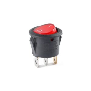 INTERRUPTOR ENCASTRAR 4A250V c/LUZ REDONDO - Image 1