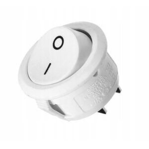 INV.ENCAST.MINI 10A250V OFF-ON BRANCO/REDONDO - Image 1