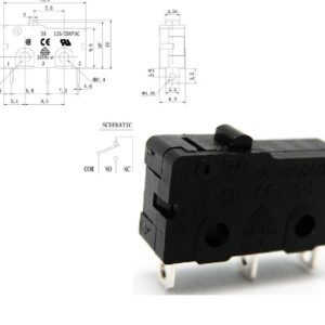 MICRO-SWITCH 250V-3As/PAT/0N-0N(SPDT) - Image 1