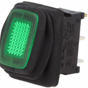 INTERRUPTOR 250V 16A ON-OFF SPST LUZ-VERDE - Image 1