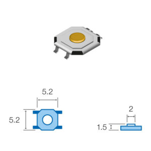 PULSADOR-MICRO.4p.H.SMD.1,6mm - Image 1