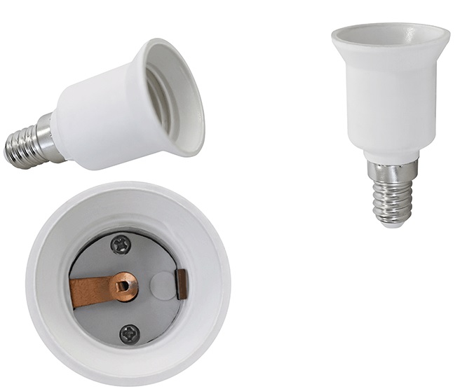 FICHA ADAPTADORA AC E-14/E-27 CASQUILHO