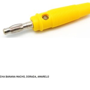 FICHA BANANA MACHO 4mm AMARELO - Image 1