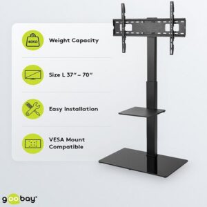 MOVEL P/TV-LCD <37-70``>50Kg/PRETO C/BASE - Image 1