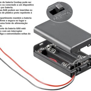 SUPORTE P/PILHAS 3xR03 CAIXA+INT. - Image 1