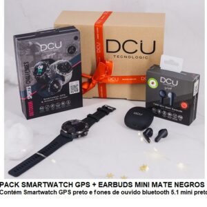 Smartwatch with GPS Bluetooth 5.1 HD Touch Screen Black