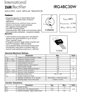 TRANSISTOR IGBT N+D.600V 31A 100W - Image 1