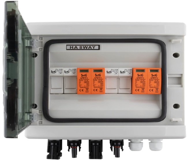 QUADRO PROTEÇÃO 1000V 16A FOTOVOLTAICOS 1060V DC-20kA