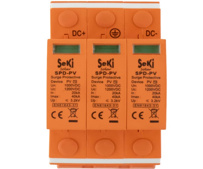 DIJUNTOR PROTEÇÃO Proteção contra picos DC 1000V T2 3P FOTOVOLTAICOS