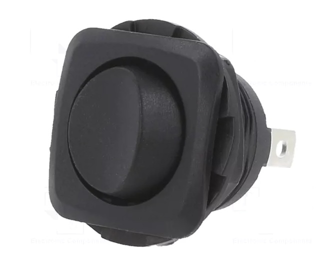 INTERRUPTOR ROCKER ON-ON POS.2 10A PRETO