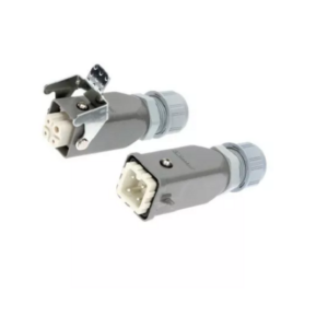 CONETOR HDC MACHO+FEMEA 4+PE 3A C/CAPA METAL - Image 1