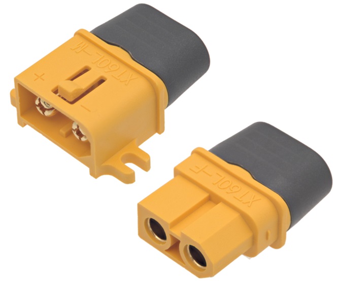 KIT-2-Conectores Macho/Fêmea XT60F-M [40A/60A] IP65 p/cabos de soldadura