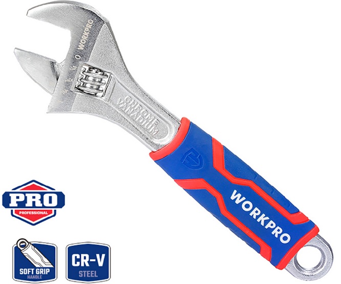 CHAVE AJUSTÁVEL 250mm CONSTRUÇÃO EM AÇO CROMO VANÁDIO