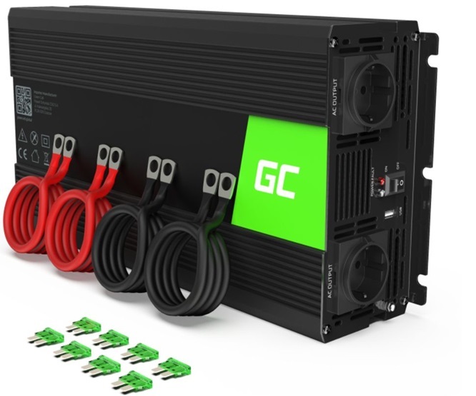 CONVERSOR 12V-230V 2000W ONDA Modificada GREEN CELL