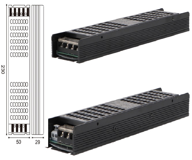 FONTE ALIMENTAÇÃO DIMAVEL 0-10V/12V 8A P/FITA LED