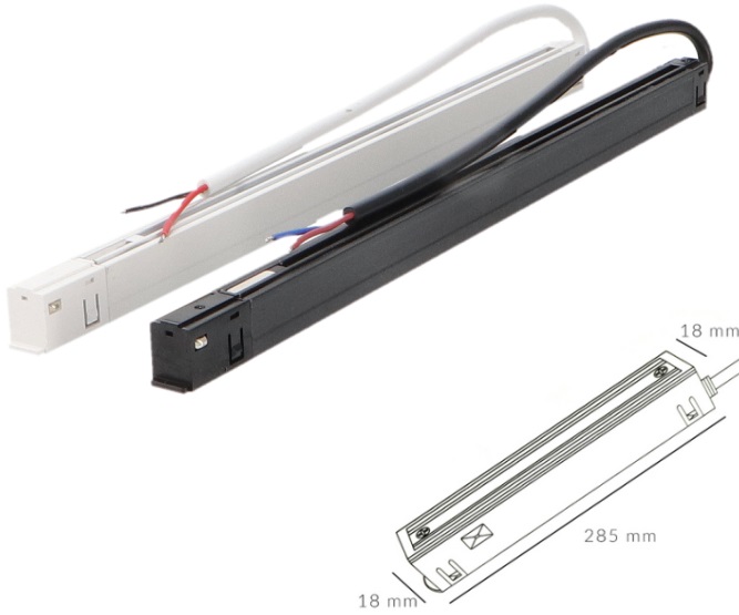 FONTE DRIVER 100W 48Vdc P/CARRIL MAGNETICO PRETO