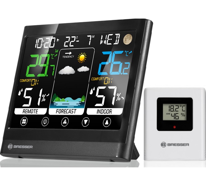 ESTAÇÃO METEOROLOGICA LCD C/1-TRANSMISSOR ECRAN TÁCTIL