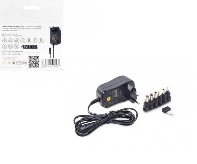 ALIMENTADOR 230V/3-12Vdc 12W+USB 8AD