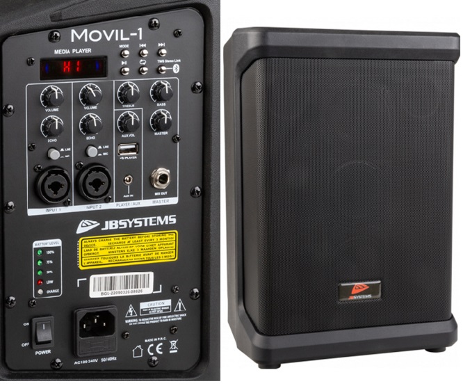 COLUNA ATIVA 50Wrms C/BATERIA c/Media Player +Bluetooth