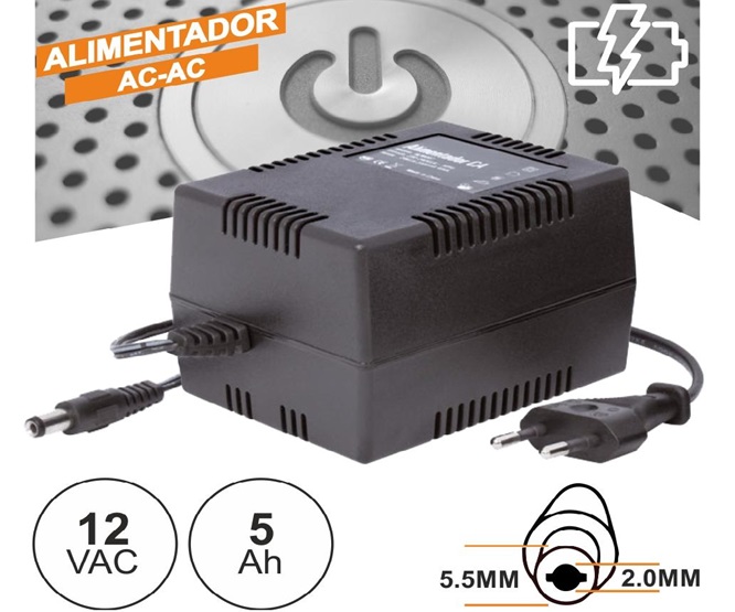ALIMENTADOR FIXO AC/AC 230/12Vac 5A