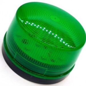 SINALIZADOR 12V LED VERDE INTERMITENTE 72X83MM - Image 1