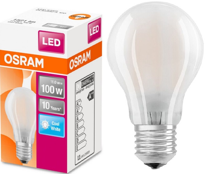 LAMPADA E-27 230V 11W-2700K 1521Lm FOSCA