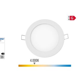 DOWNLIGHT-LED 230V 6W 4000K RED 12cm BRANCO - Image 1