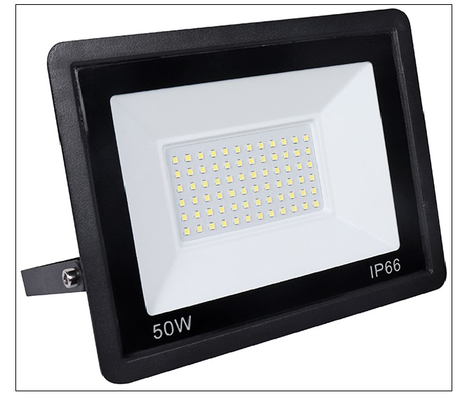 PROJETOR 230V 50W 3000K IP66 PRETO