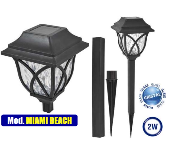 APLIQUE LED SOLAR 2W 6000K C/SENSOR+PAINEL