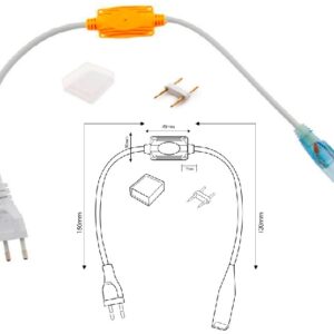 CABO AC-230V P/FITA-NEON-C/DIODO/IP65 1M - Image 1