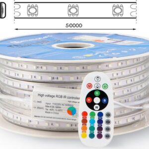 FITA LED-230V 14W/m-RGB CRI80 IP65 5050 SMD - Image 1