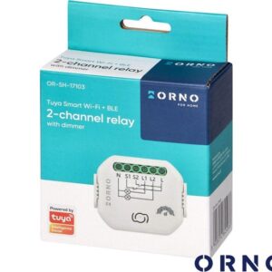 Módulo Relé 2 Canais Domável 2300W 10A WiFi+BT Tuya ORNO