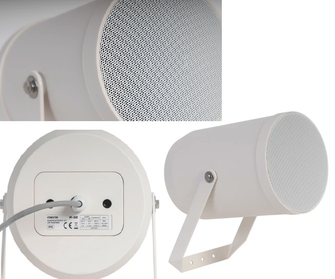 PROJECT0R SONORIZAÇÃO 30W/6,5``c/Trf. Linha100V IP55 ABS