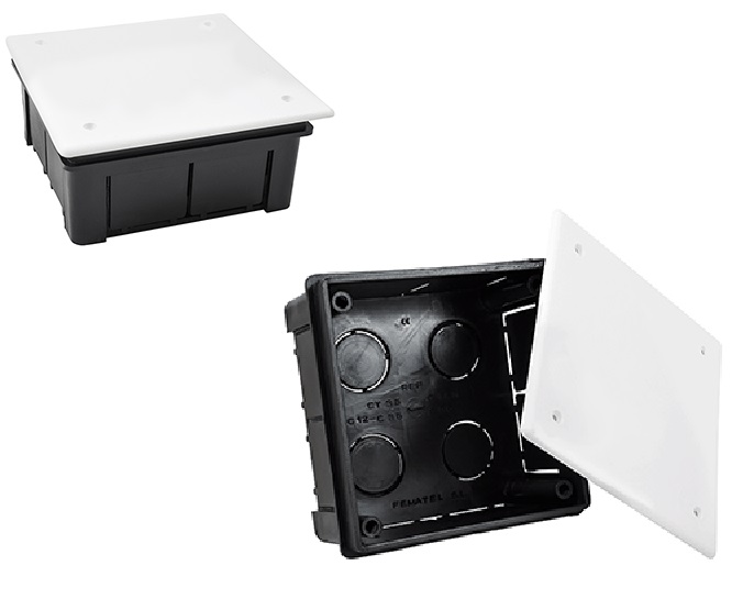 CAIXA DISTRIBUIÇÃO Embutir c/Tampa105x105x51mm